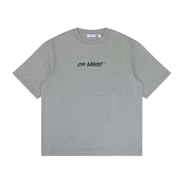 Off White Chalk Arrow Grey Tee