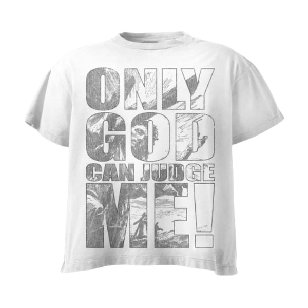 Righteous Only God Can Judge Me White Tee