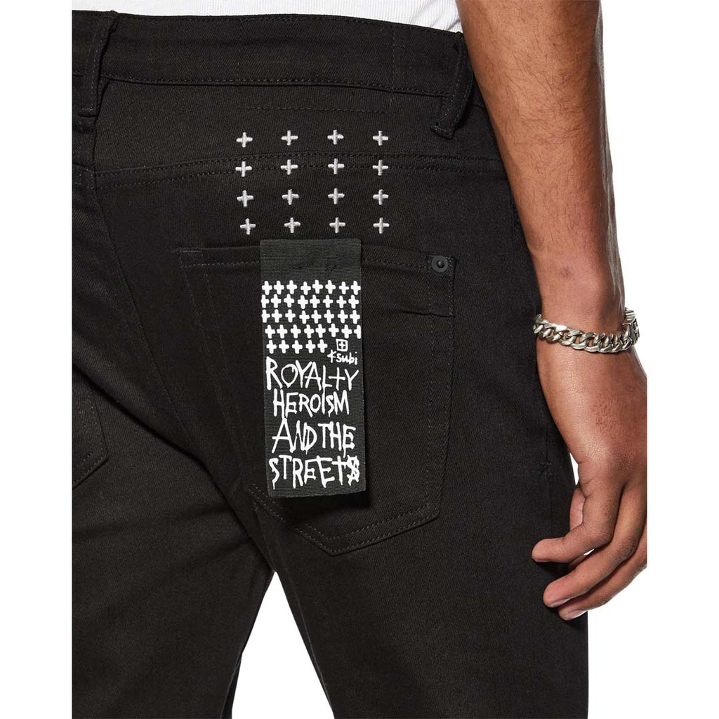 Ksubi Van Winkle Ace Black Sliced Jeans Black