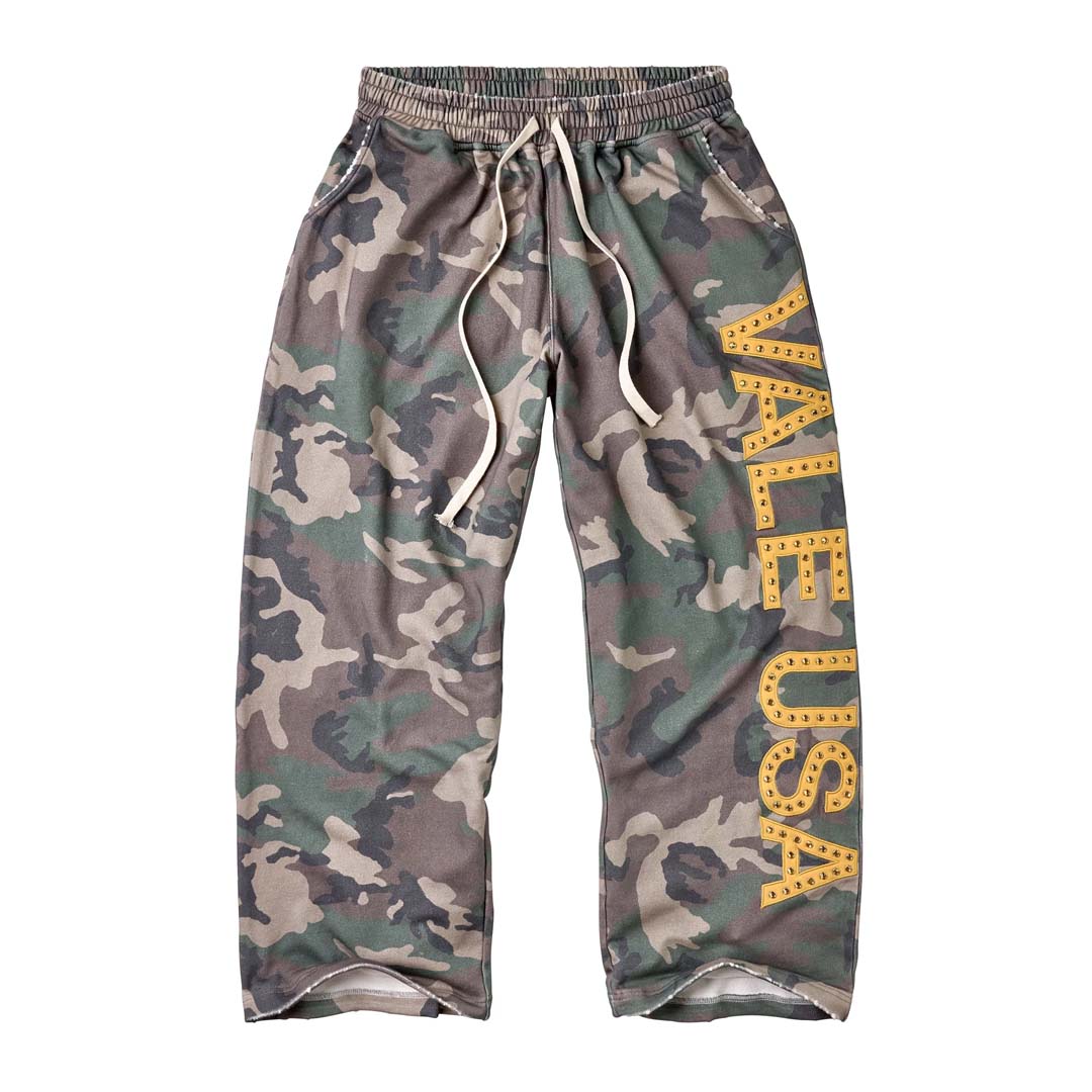 Vale Forever Camo Sweatpants Green Yellow Vale USA