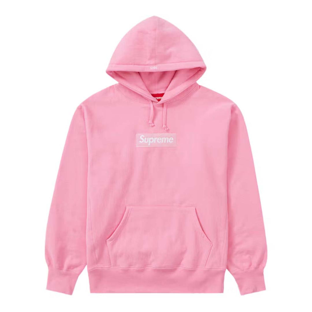 Supreme Box Logo Hooded Sweatshirt Pink