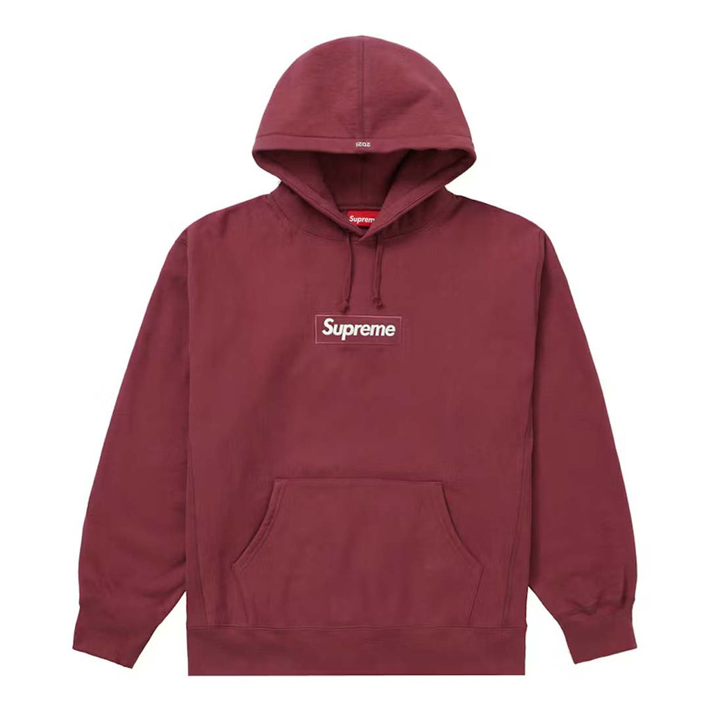 Supreme Box Logo Hooded Sweatshirt Plum