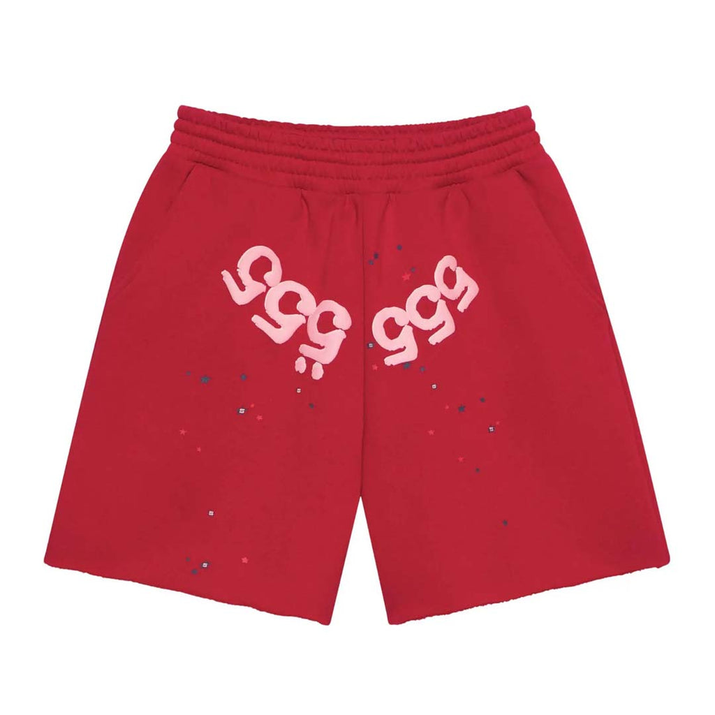 Sp5der Angel Number Shorts Merlot