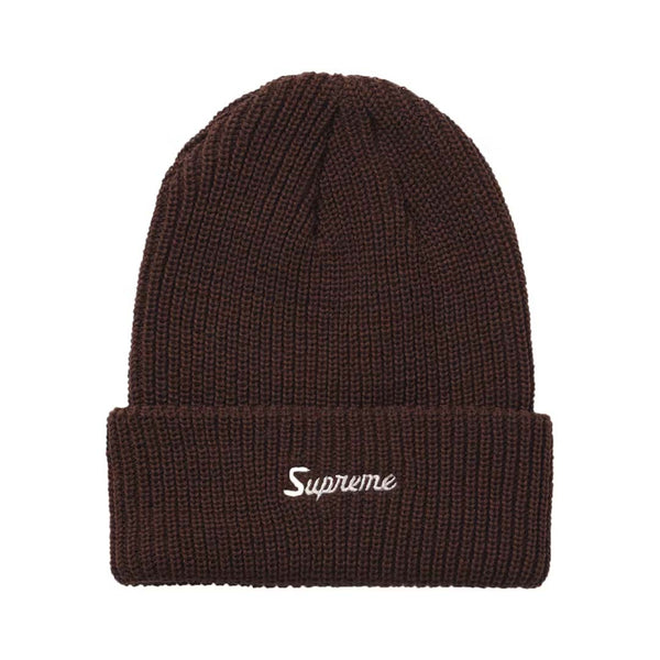 Supreme Loose Gauge Beanie Brown