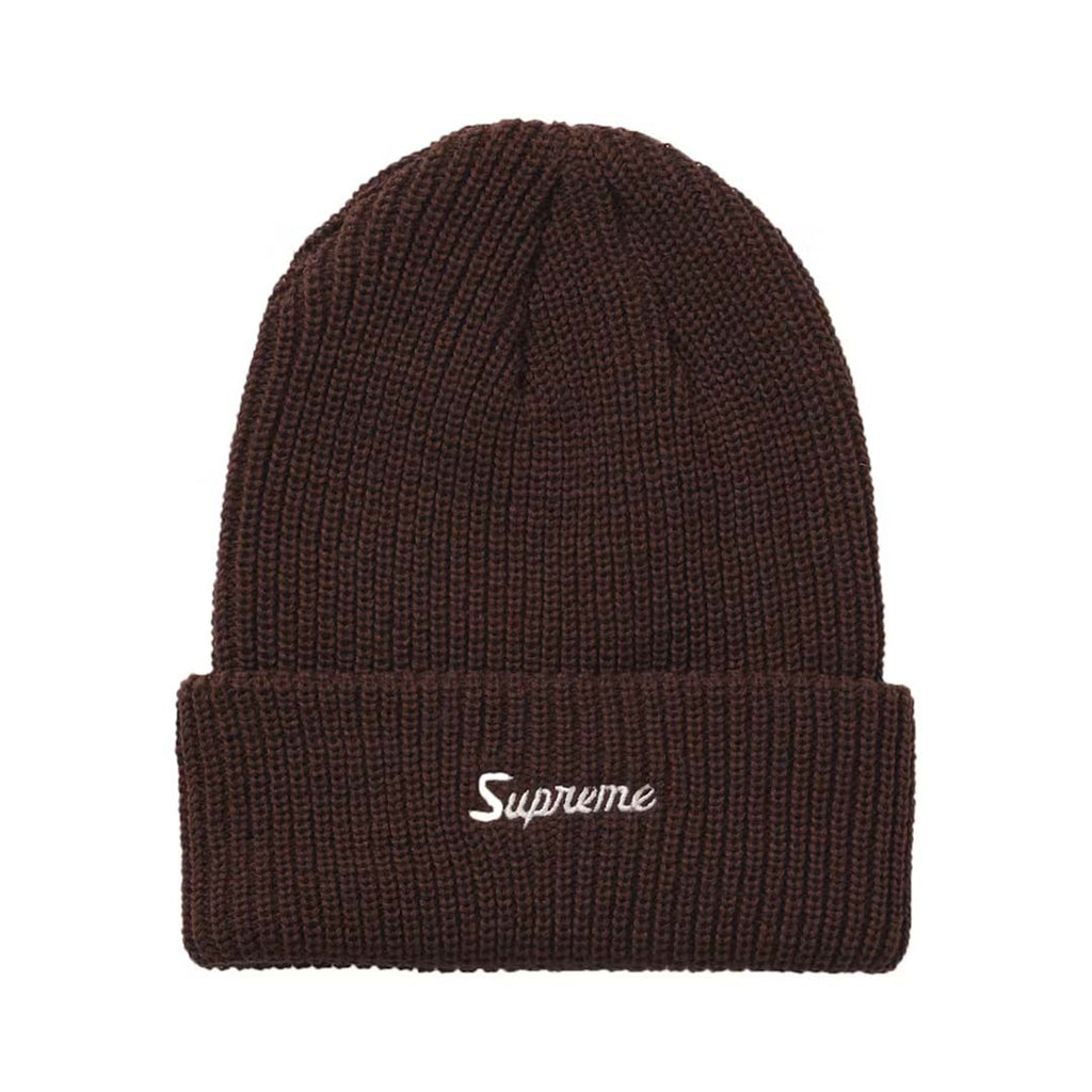 Supreme Loose Gauge Beanie Brown