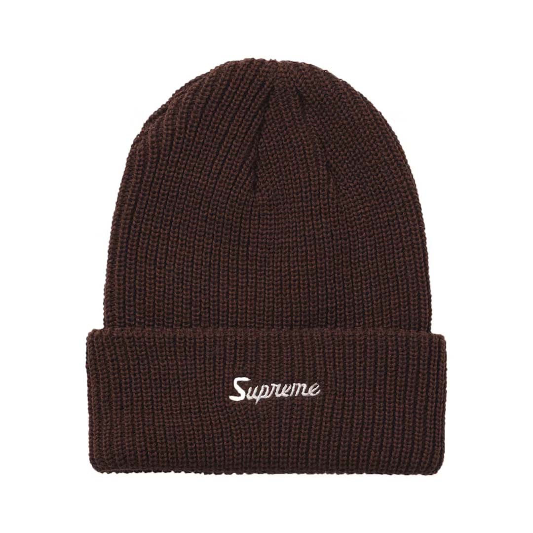 Supreme Loose Gauge Beanie Brown