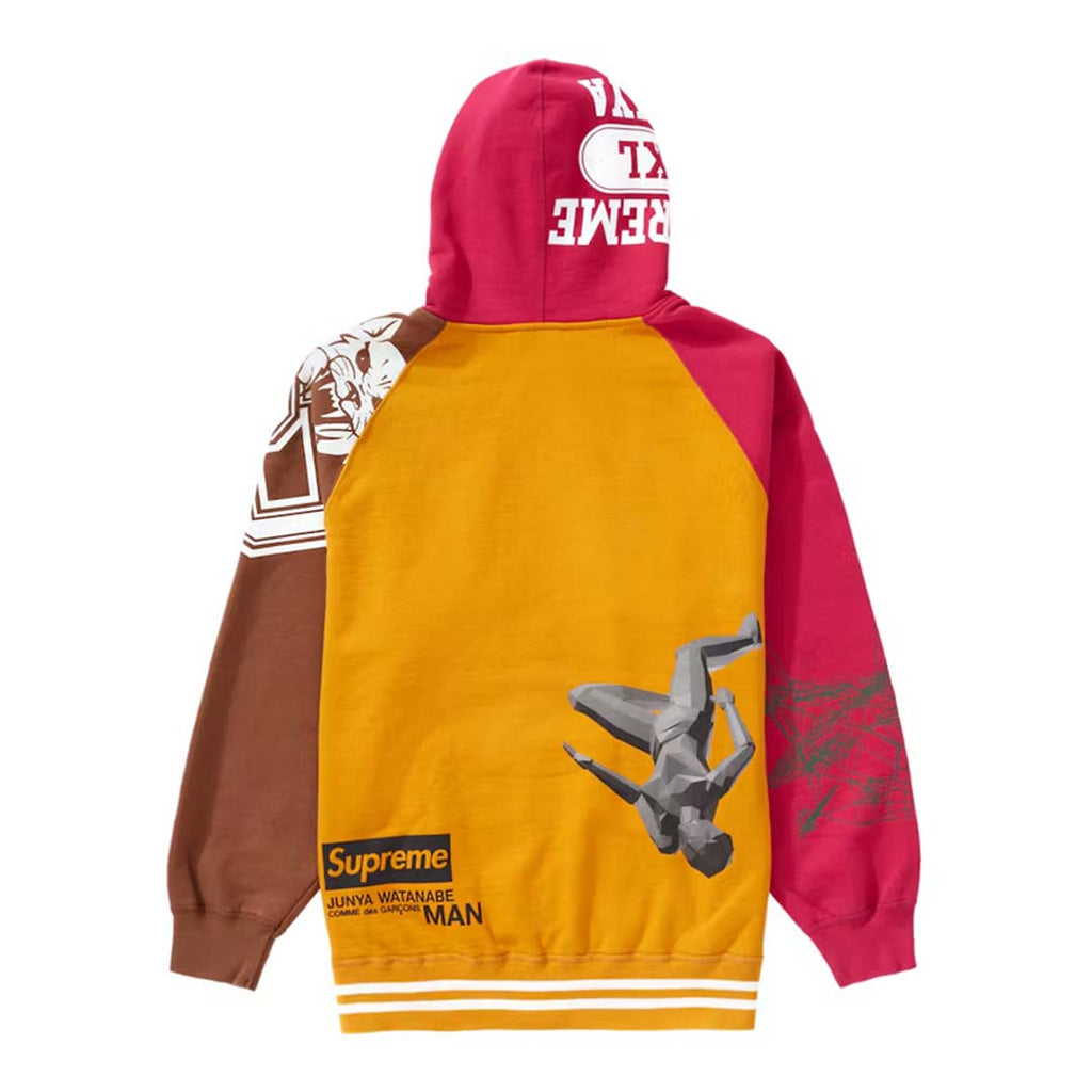 Supreme JUNYA WATANABE CDG MAN Zip Up Hooded Sweatshirt Gold