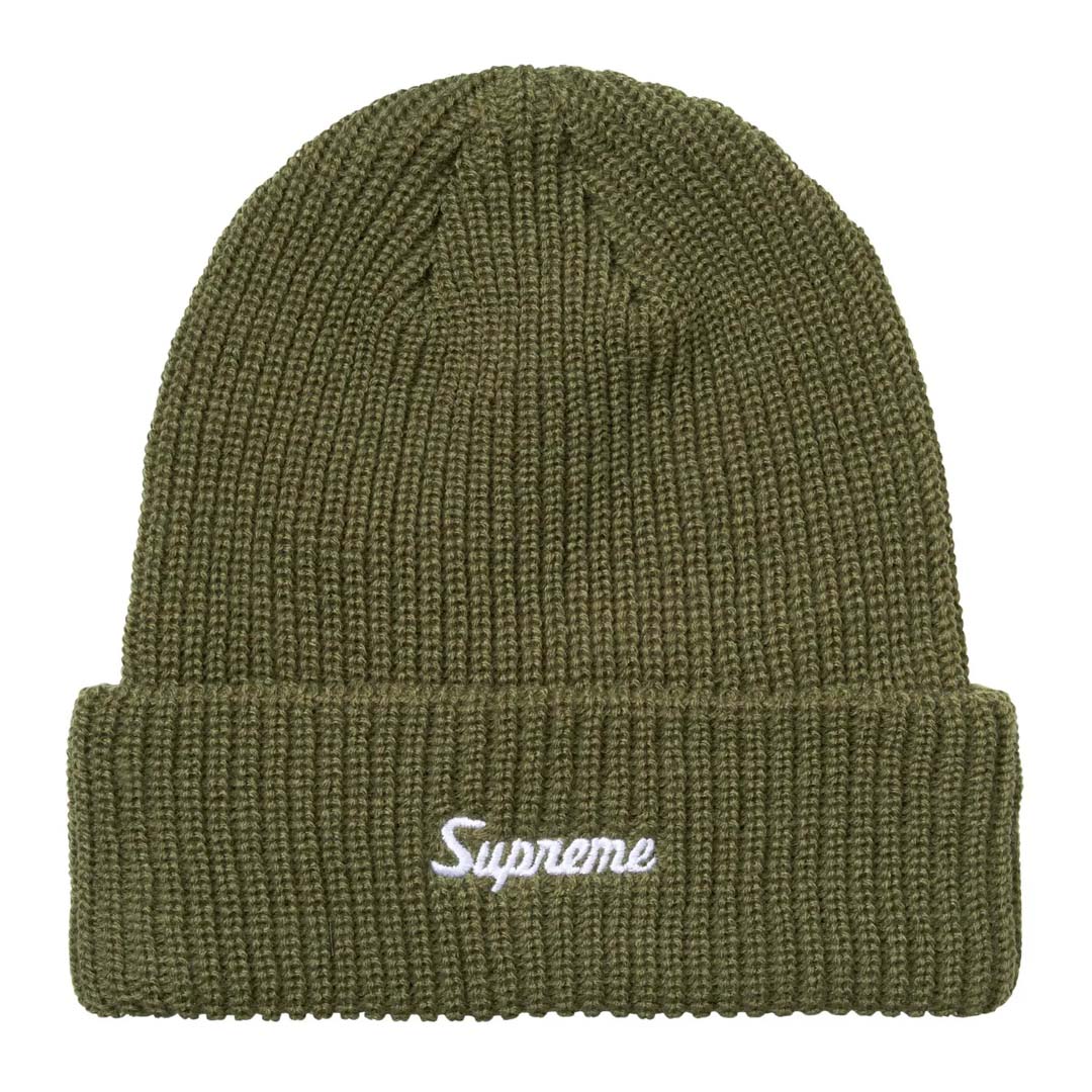 Supreme Loose Gauge Beanie Olive FW26