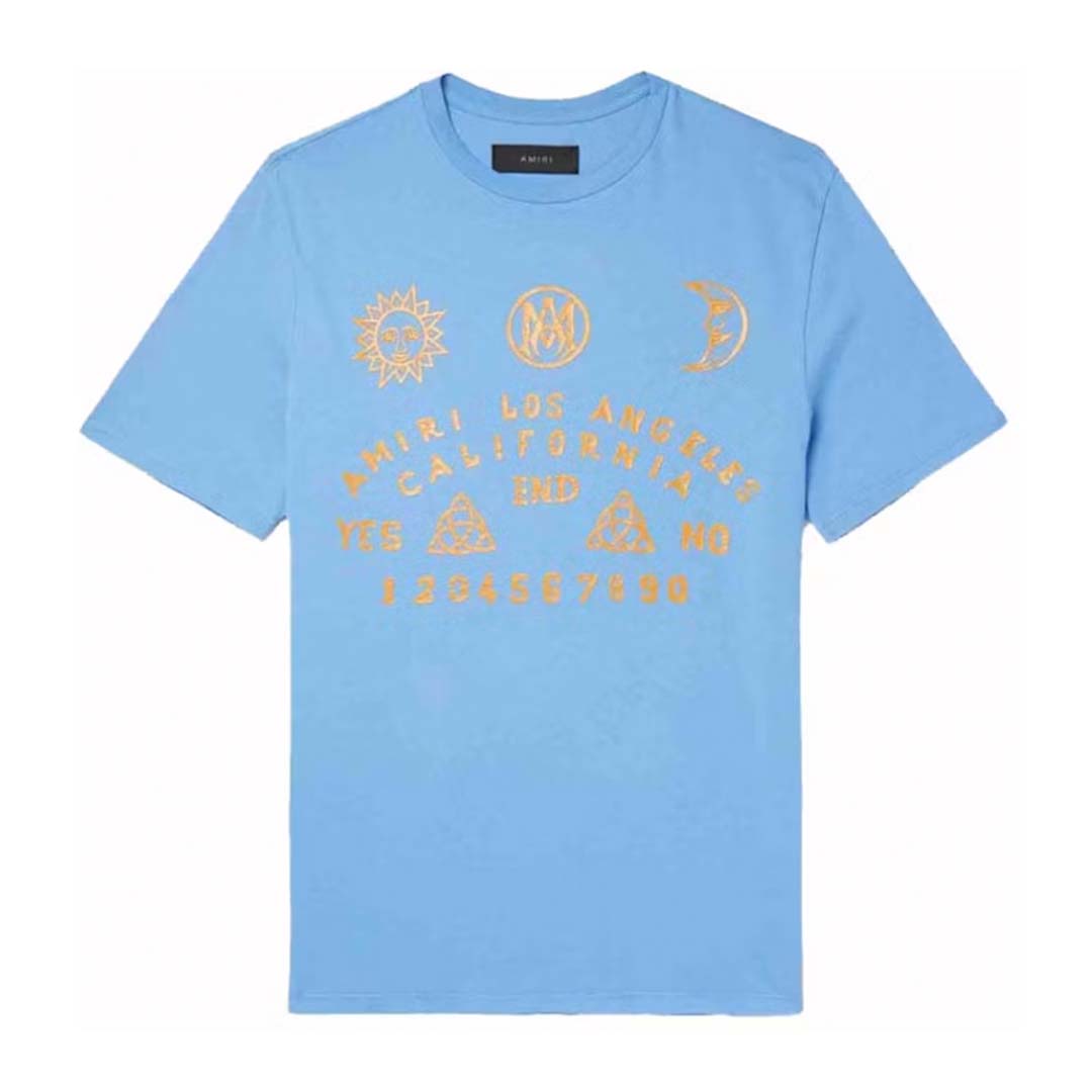AMIRI Ouija Board Tee Carolina Blue