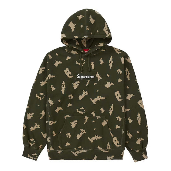 Supreme Box Logo Hooded Sweatshirt Olive Russian Camo