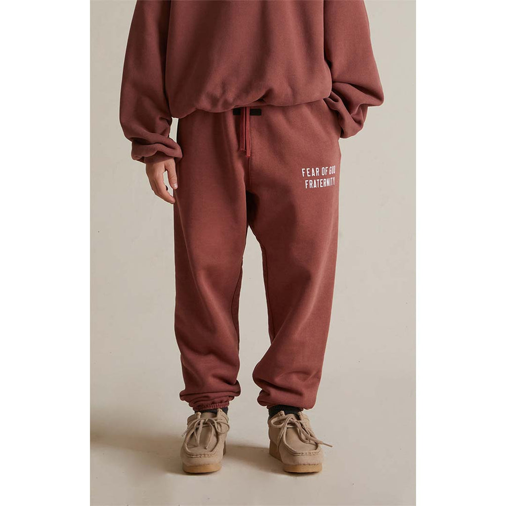 Fear of God Essentials KIDS Crimson Heavy Fleece Sweatpants