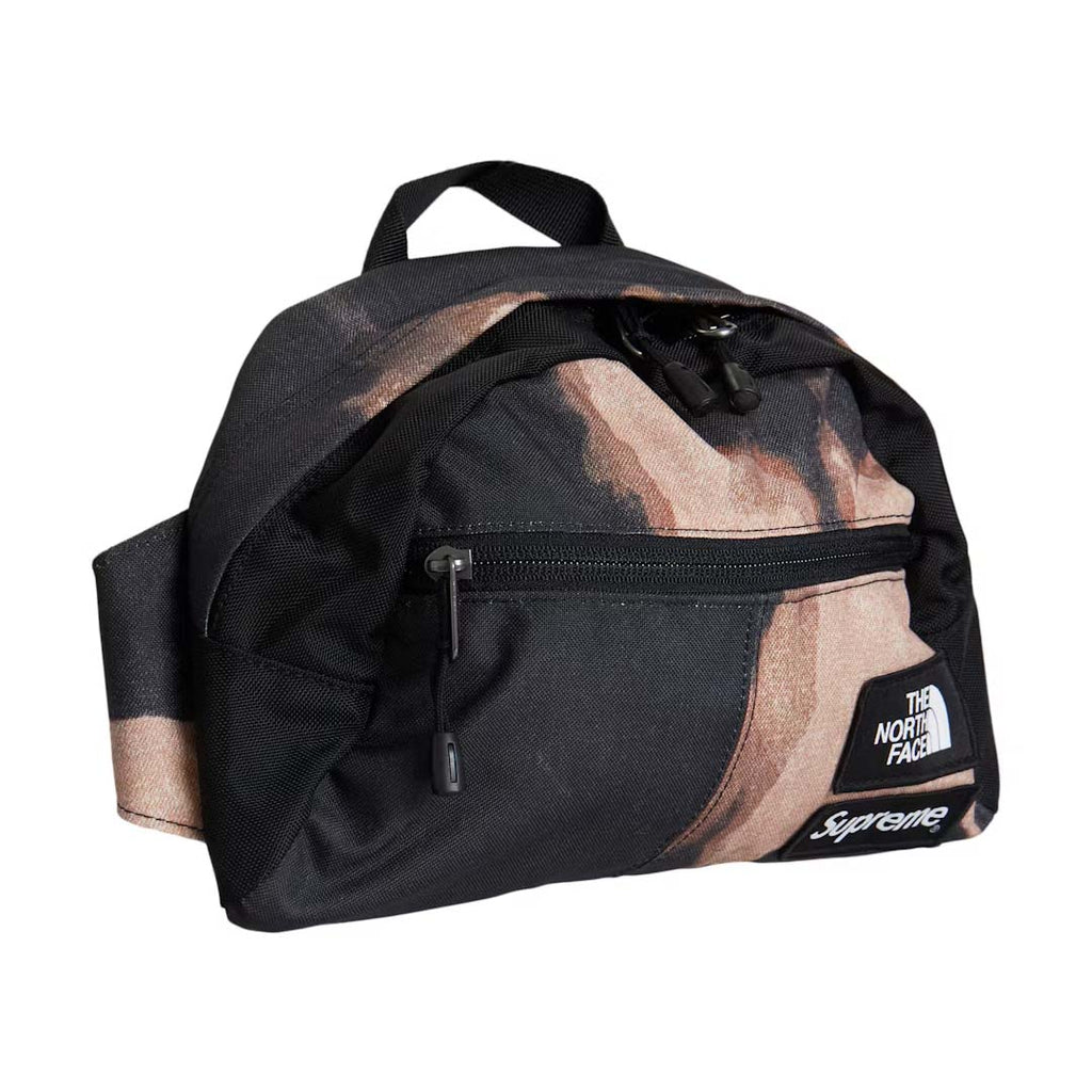 Supreme The North Face Bleached Denim Print Roo II Black