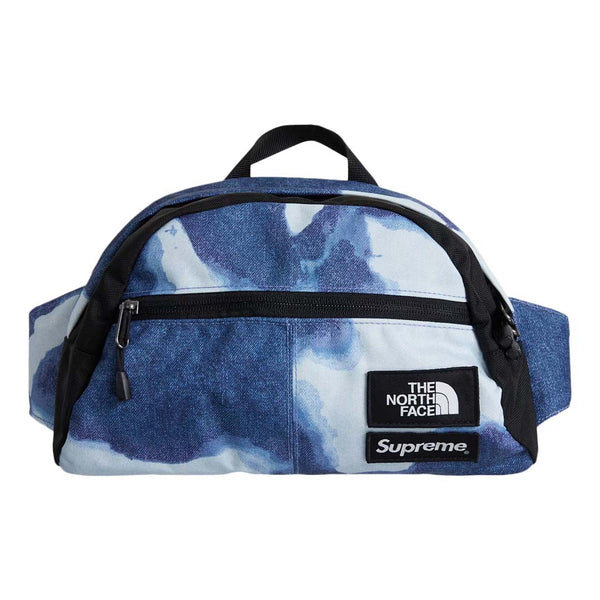 Supreme The North Face Bleached Denim Print Roo II Indigo Blue