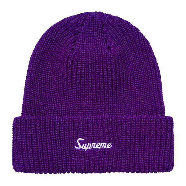 Supreme Loose Gauge Beanie Purple FW26