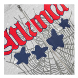 Sp5der ATL Heather Grey Zip Up Hoodie