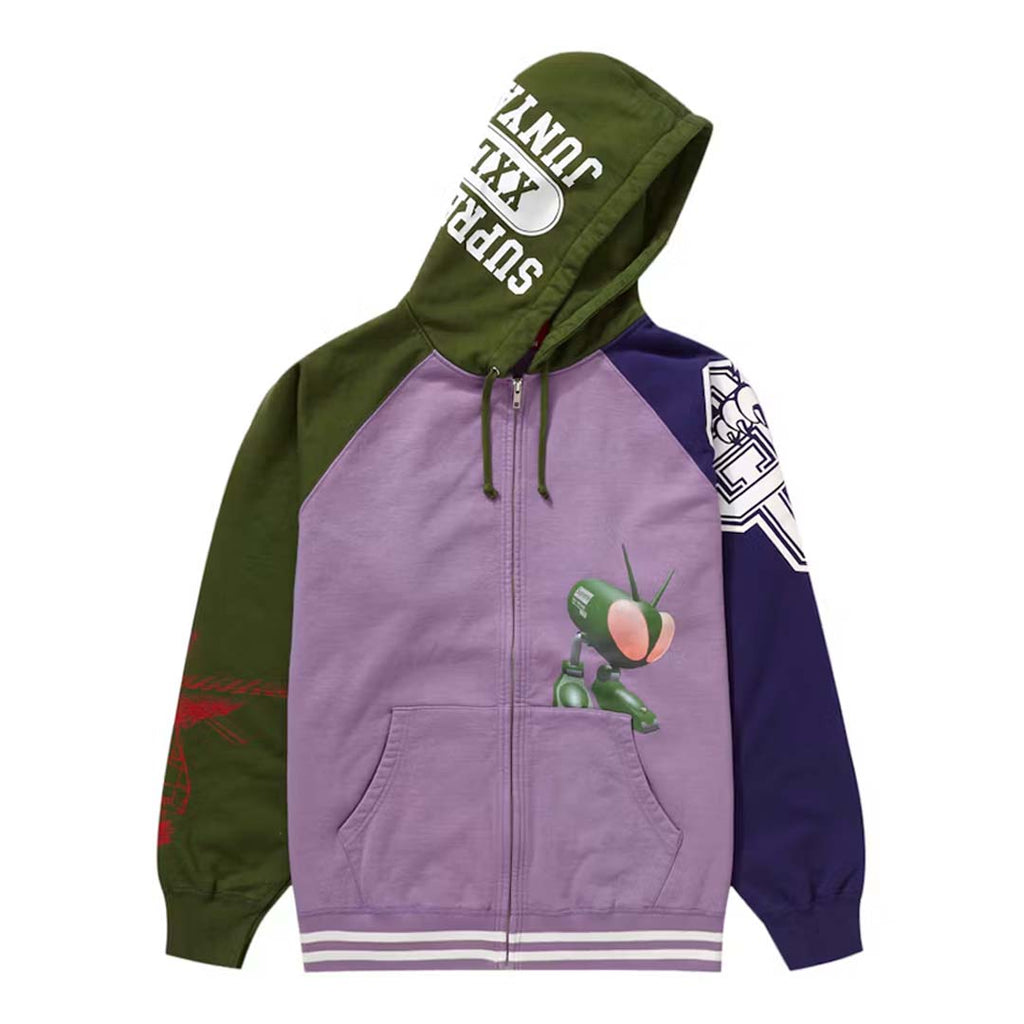 Supreme JUNYA WATANABE CDG MAN Zip Up Hooded Sweatshirt Violet