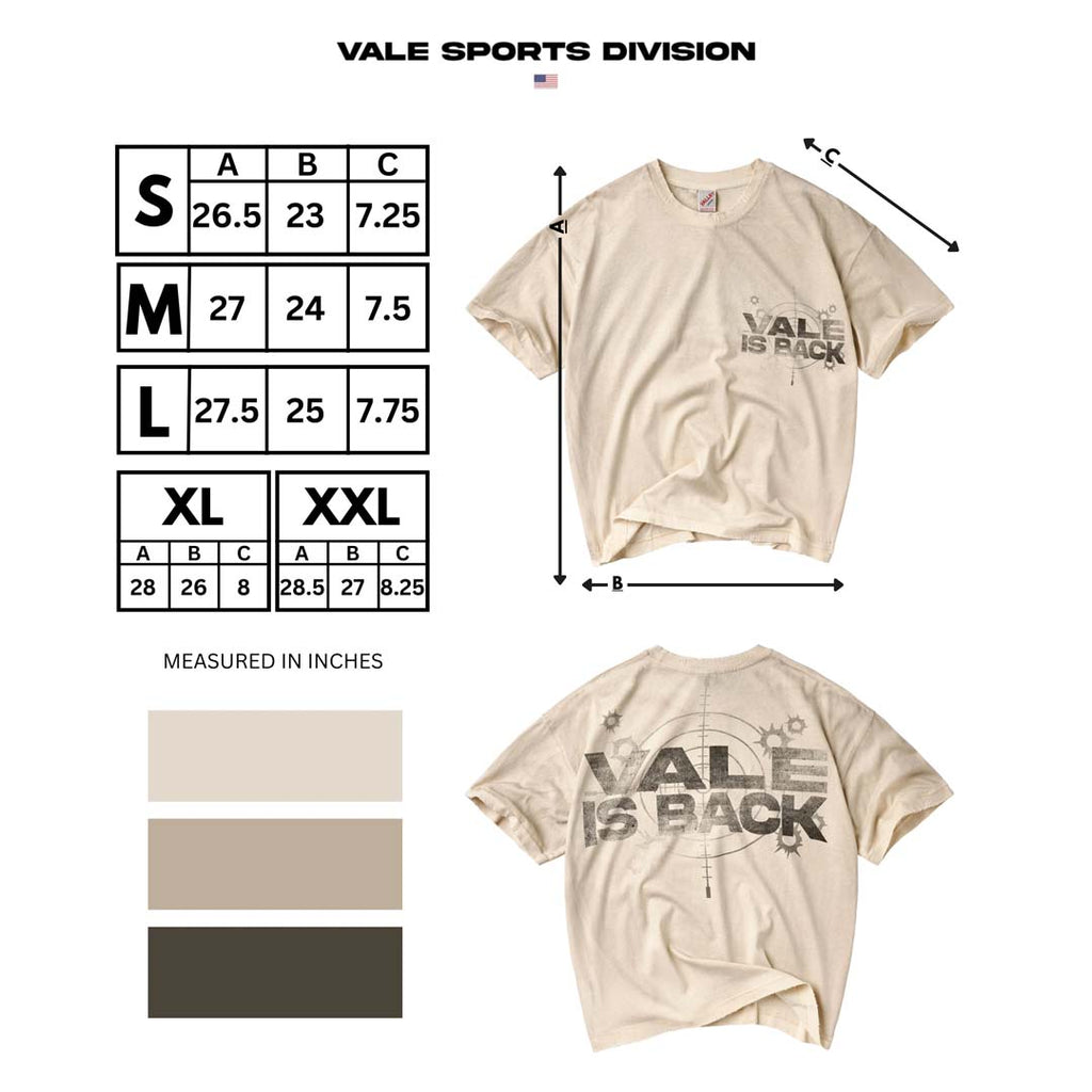 Vale Forever Vale Is Back Tee Cream Black