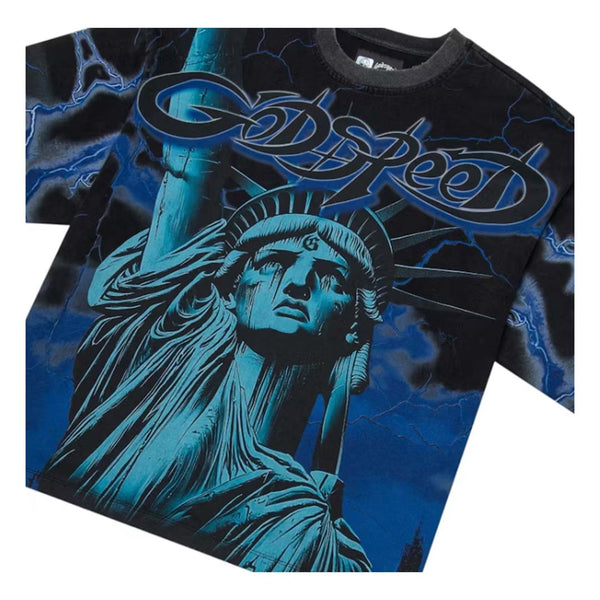 Godspeed Voltage Black Blue Tee