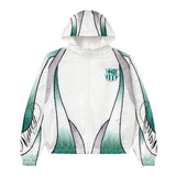 Vale Forever Action Track Jacket 'White/Ombre/Green'
