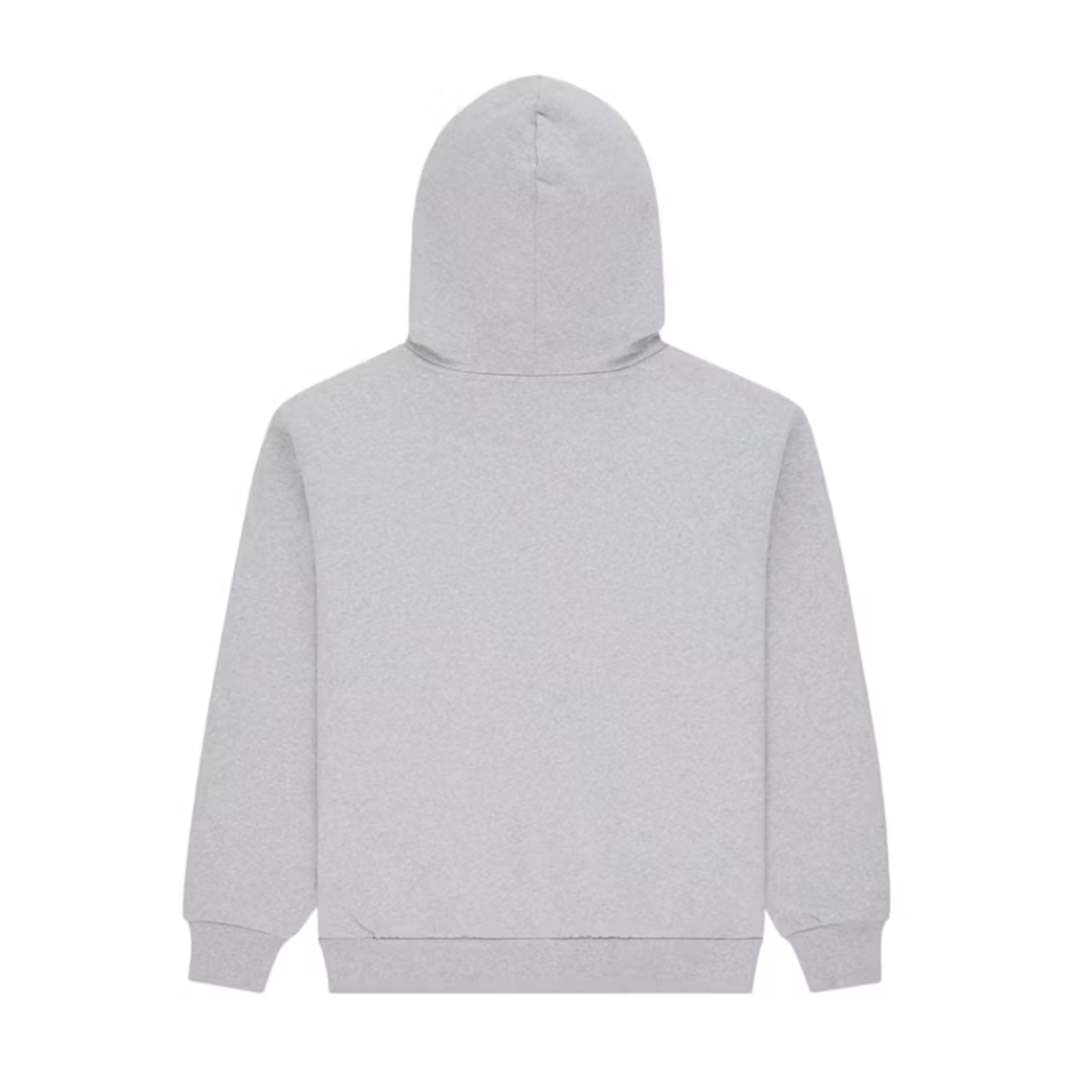 Sp5der MX555 Zip Hoodie Heather Grey Red