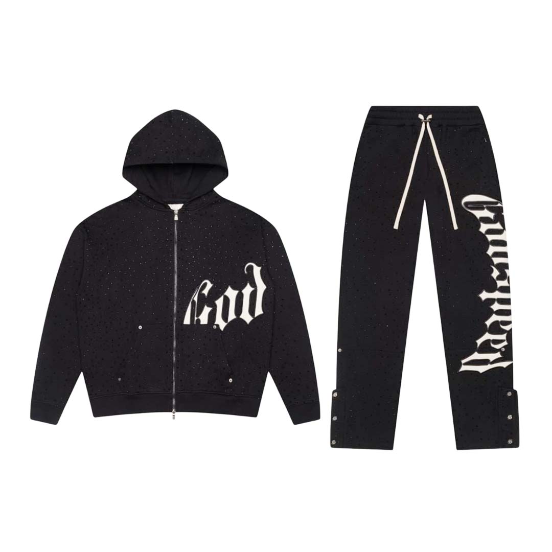 Godspeed OG Logo Sweatsuit Black White VVS