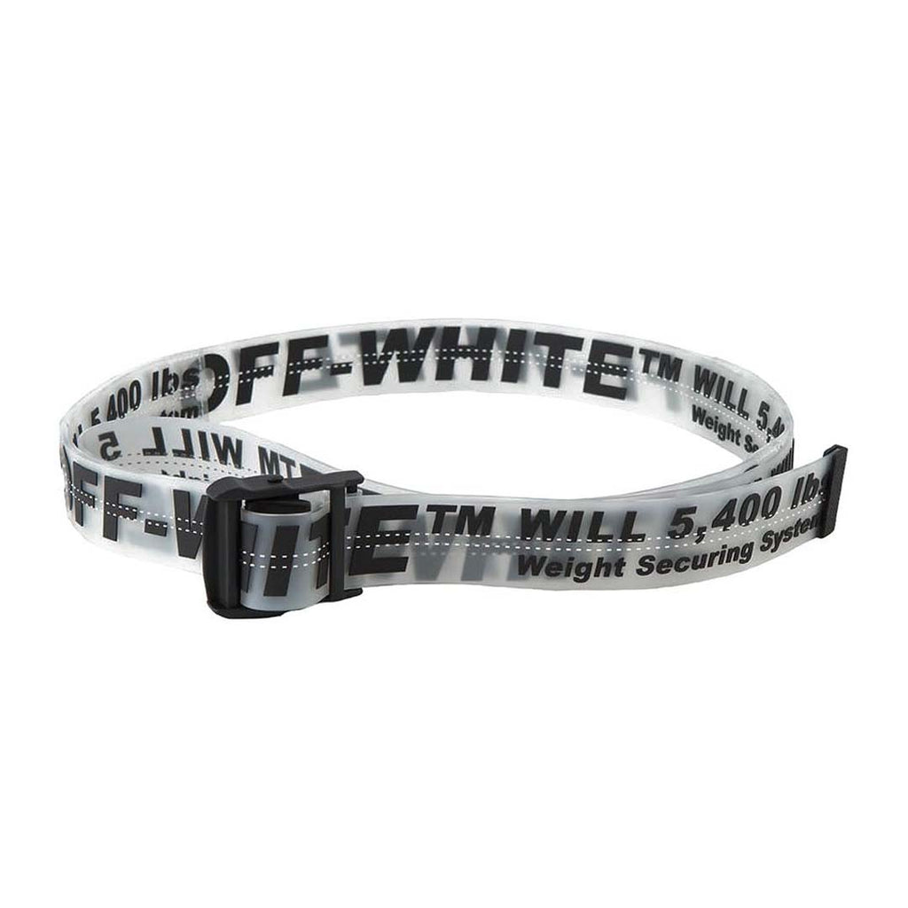 Off-White Rubber Belt Transparent Black