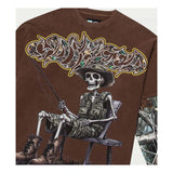 Godspeed Gone Fishing Layered Tee Brown