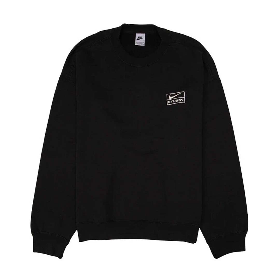 Stussy x Nike Fleece Crewneck Black