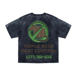 Triple Sevens Pest Control Black Tee