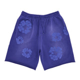 Denim Tears Mono Cotton Wreath Sweat Shorts 'Washed Blue'