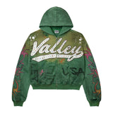 Vale Forever Inferno Zip Up Hoodie 'Green'