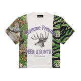 Homme Femme Deer Camo Split White Tee