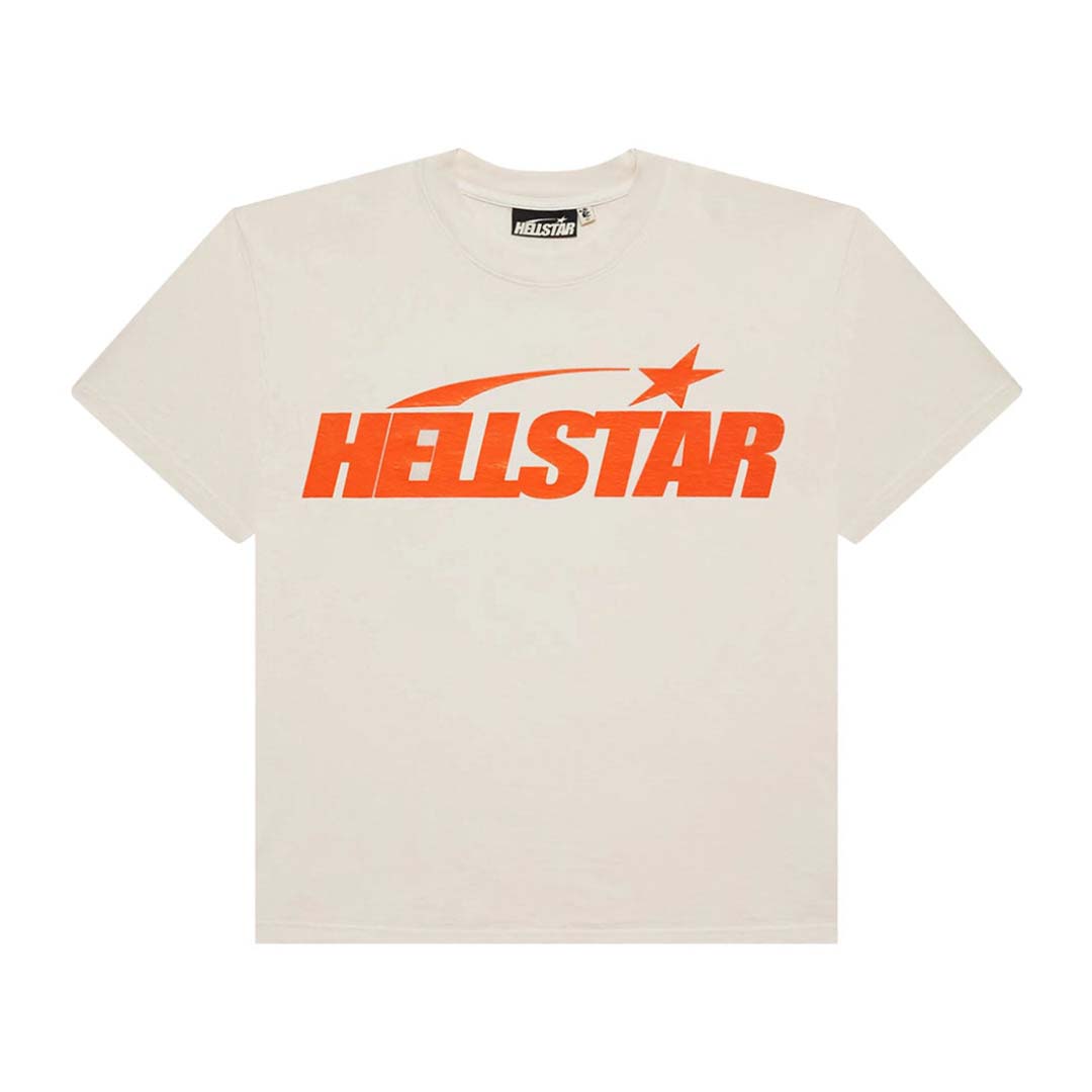 Hellstar Classic Tee (Gel Print) 'White/Orange'