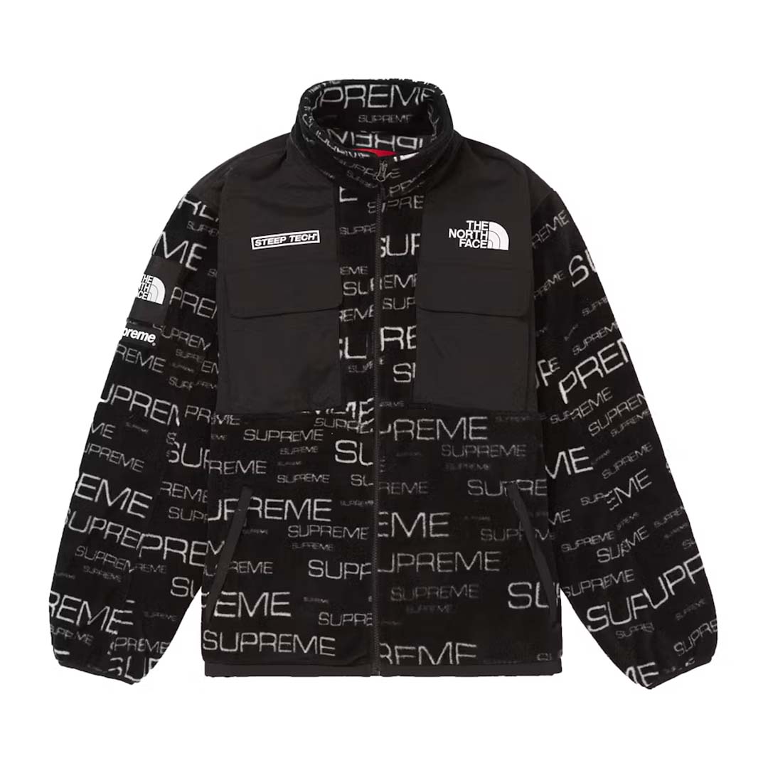Supreme The North Face Steep Tech Fleece Jacket Black