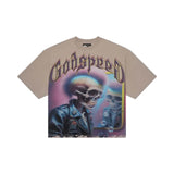 Godspeed Man in the Mirror Tee Stone Grey