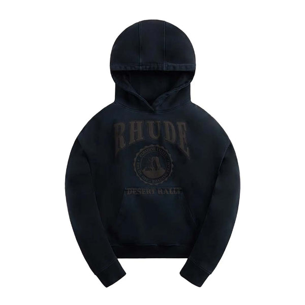 Rhude Cropped Desert Valley Hoodie Black