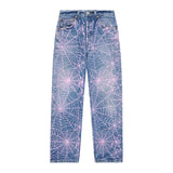 Sp5der Vintage 501 Denim AOP Pink Web