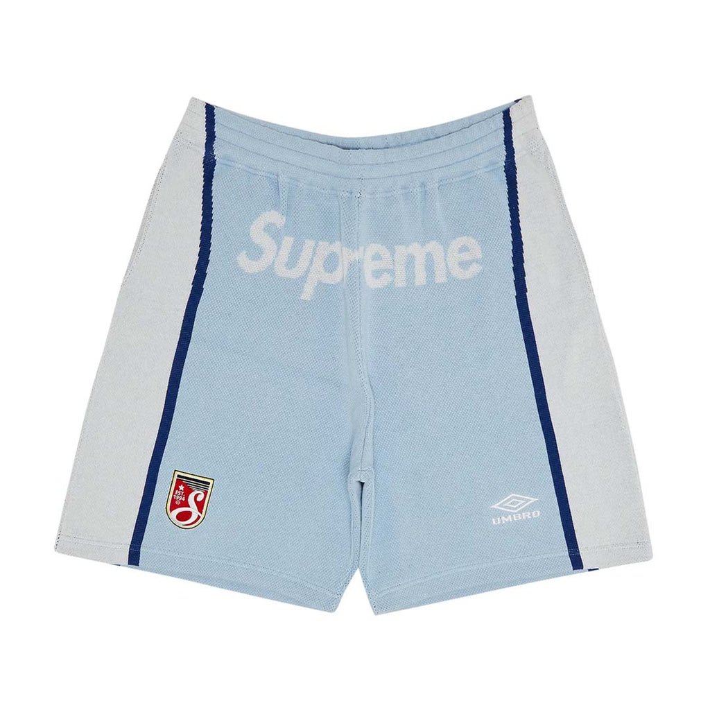Supreme Umbro Knit Shorts Baby Blue