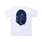 BAPE Color Camo Big Ape Head Tee 'White/Navy'