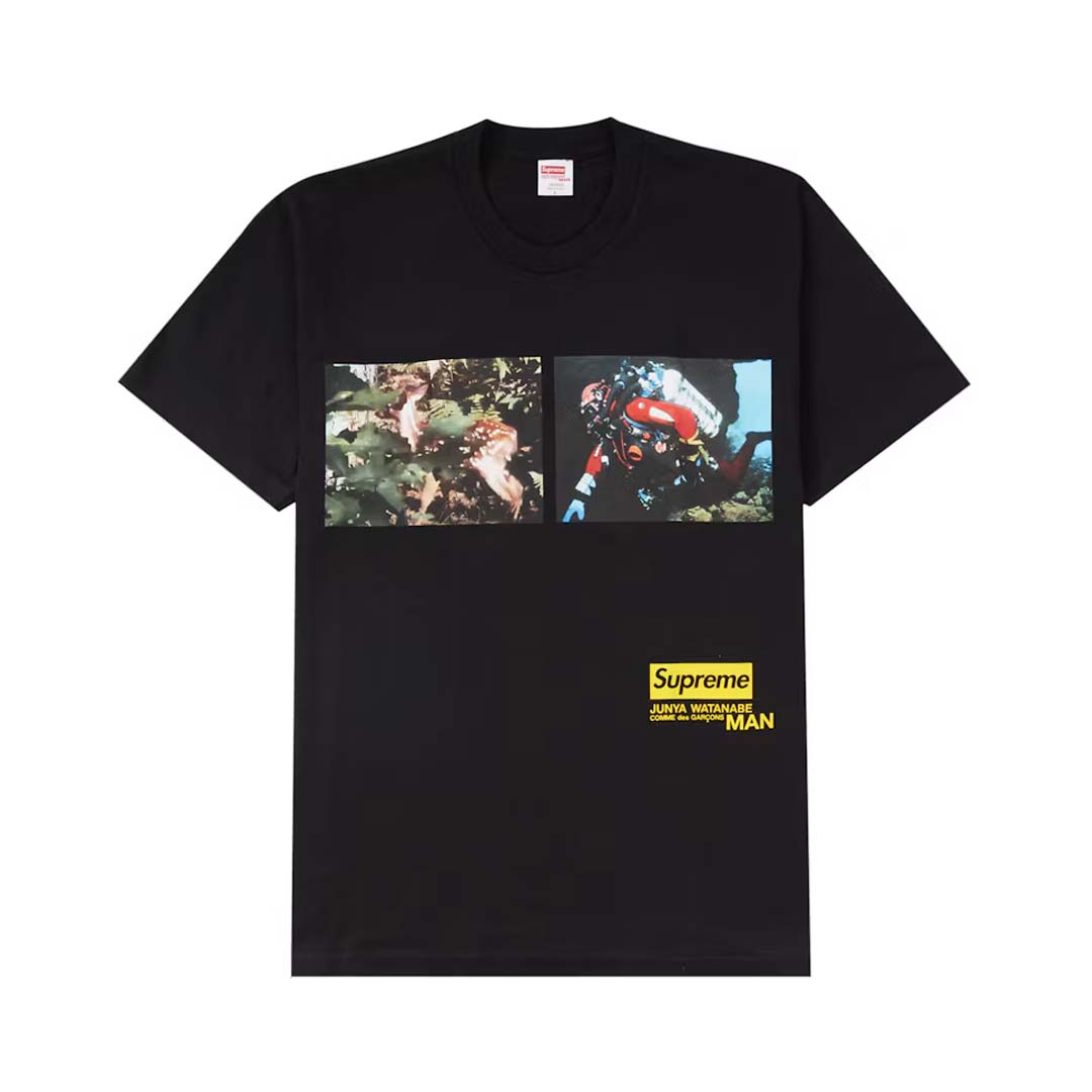 Supreme JUNYA WATANABE CDG MAN Nature Tee Black