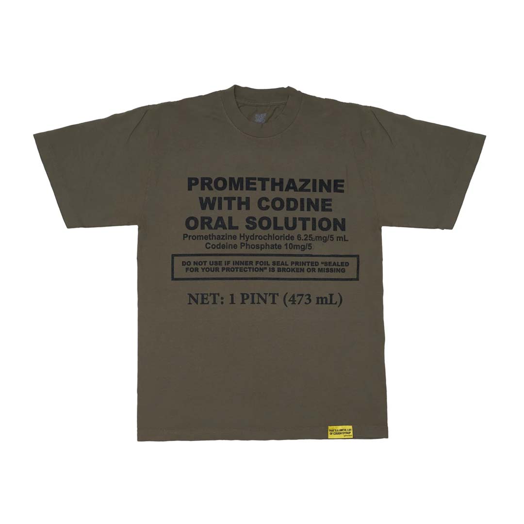 Awful Lot of Cough Syrup Green Promethazine Tee