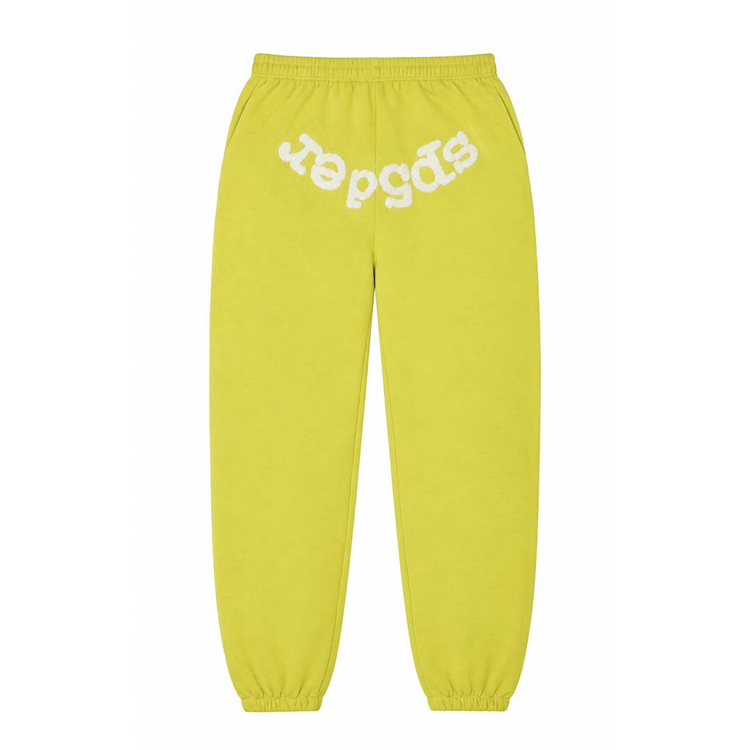 Sp5der Classic Sweatpants Yellow White