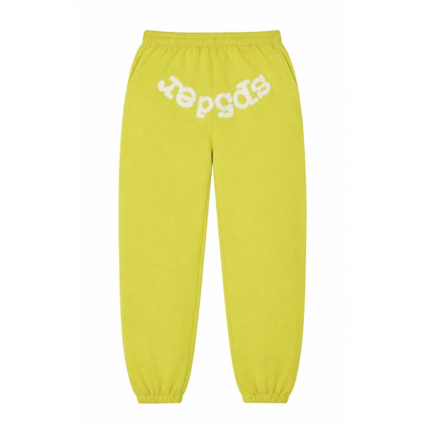 Sp5der Classic Sweatpants Yellow White