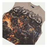 Godspeed Steel Sharpens Steel Sleeveless Slate Grey Tee