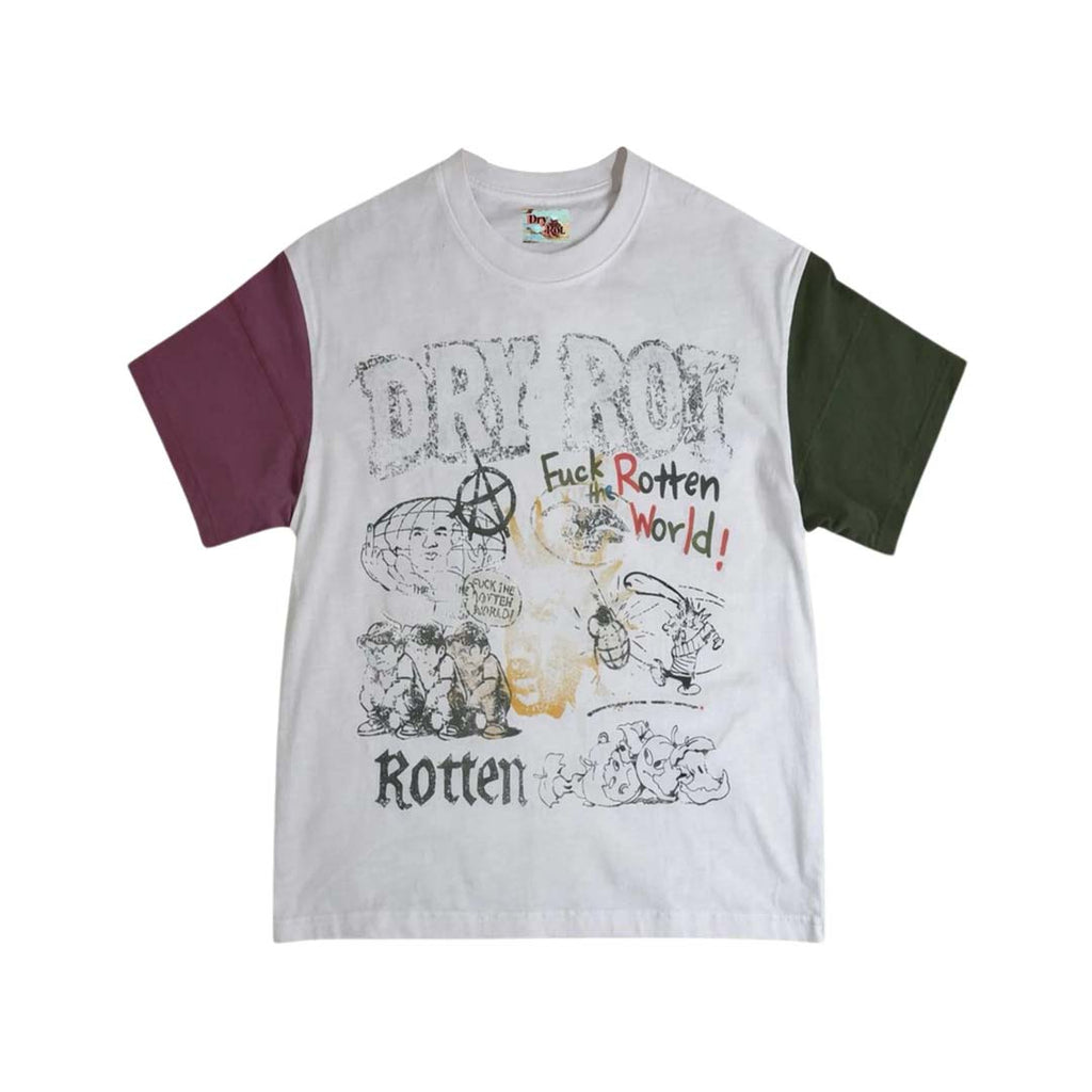Dry Rot Art Kills Tee White Green Red