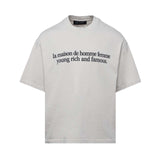 Homme Femme Destroyed Maison Tee White