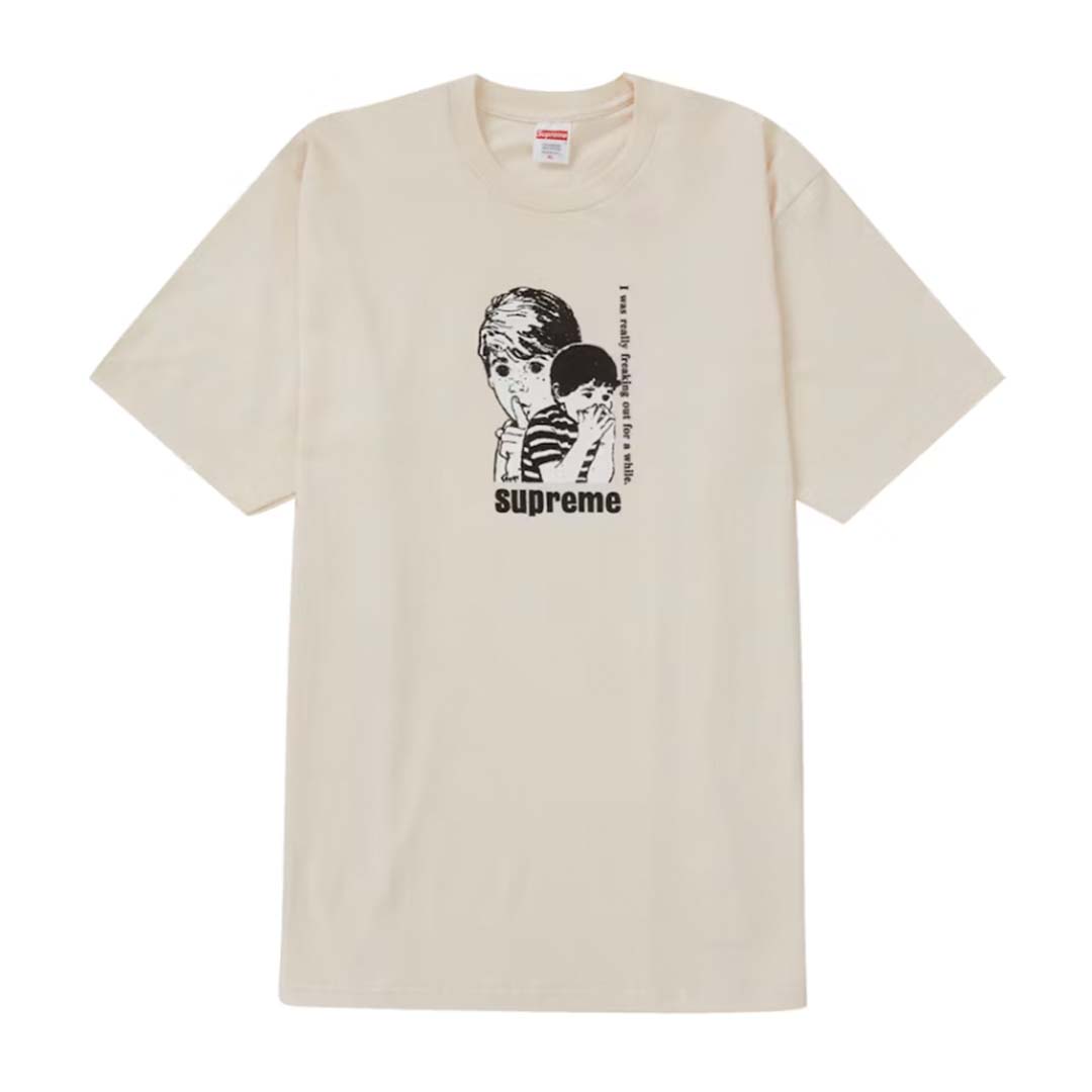 Supreme Freaking Out Tee Natural