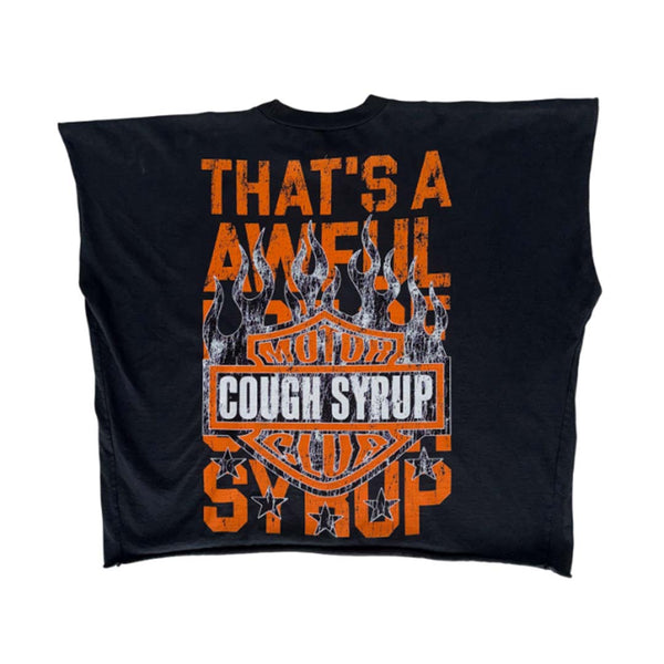 Awful Lot of Cough Syrup Moto Club Sleeveless Tee Black