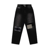 Sinclair Country Patched Denim Jeans Washed Black