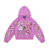 Righteous Risen King Zip Up Hoodie Purple